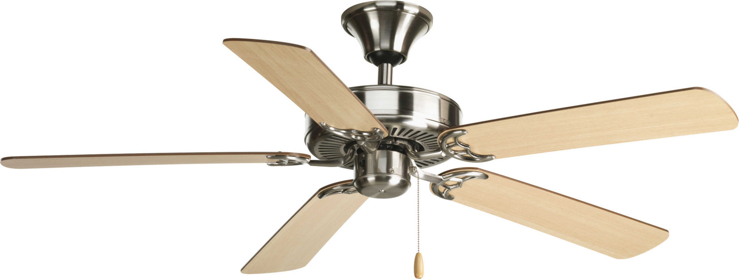 52``Ceiling Fan from the AirPro Builder collection in Brushed Nickel finish