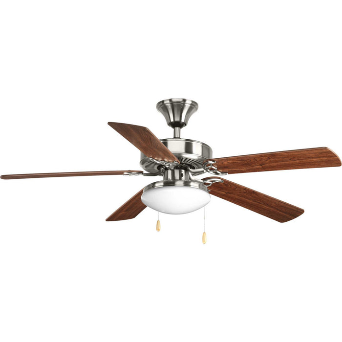 52``Ceiling Fan from the AirPro Builder collection in Brushed Nickel finish