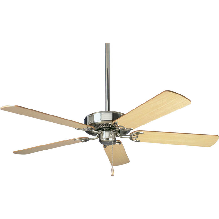 Progress Lighting - P2501-09 - 52``Ceiling Fan - AirPro Builder - Brushed Nickel