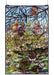 Meyda Tiffany - 50563 - Window - Woodland Lilypond - Blue Green Ca Pink Purple/Blue