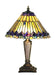Meyda Tiffany - 27564 - One Light Accent Lamp - Tiffany Jeweled Peacock - Cafe-Noir