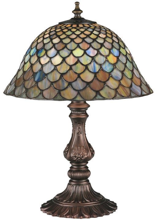 Meyda Tiffany - 26673 - One Light Accent Lamp - Fishscale - Green/Blue