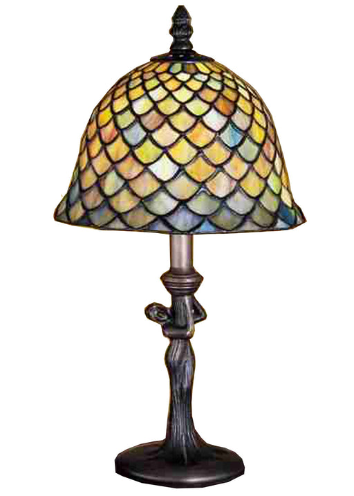 Meyda Tiffany - 30315 - One Light Mini Lamp - Fishscale - Green/Blue