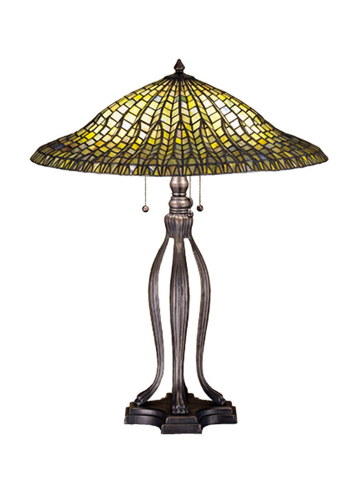 Meyda Tiffany - 29385 - Table Lamp - Tiffany Lotus Leaf - Mahogany Bronze