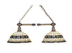 Meyda Tiffany - 27408 - Two Light Island Pendant - Tiffany Roman - Beige Green Pbagwg Green