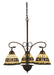 Meyda Tiffany - 27421 - Three Light Chandelier - Tiffany Roman - Beige Green Pbagwg Green