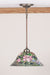 Meyda Tiffany - 48920 - One Light Pendant - Tiffany Rosebush - Purple/Blue Burgundy Pink Purple/Blue
