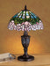 Meyda Tiffany - 30343 - One Light Accent Lamp - Tiffany Cabbage Rose - Purple/Blue Pink