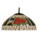 Meyda Tiffany - 51866 - One Light Pendant - Roses & Scrolls - Mahogany Bronze