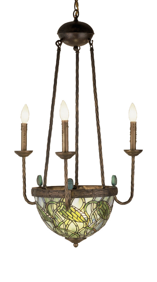 Meyda Tiffany - 49261 - Five Light Chandelier - Lotus Bud - Antique Copper