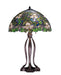 Meyda Tiffany - 52172 - Three Light Table Lamp - Trillium & Violet - Bronze