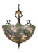 Meyda Tiffany - 52187 - Three Light Inverted Pendant - Trillium & Violet - Mahogany Bronze