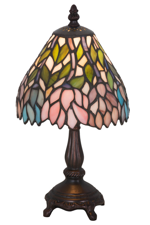 Meyda Tiffany - 27294 - One Light Mini Lamp - Wisteria - Mahogany Bronze
