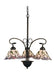 Meyda Tiffany - 27419 - Three Light Chandelier - Daffodil Bell - Ca Pink
