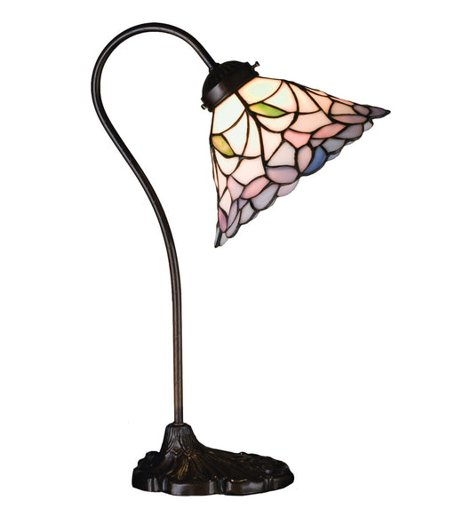 Meyda Tiffany - 26590 - One Light Desk Lamp - Daffodil Bell - Ca Pink