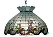 Meyda Tiffany - 31208 - Six Light Pendant - Roseborder - Zaz Purple Pink