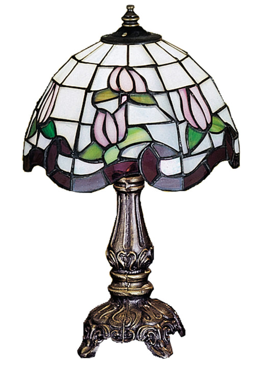 Meyda Tiffany - 31210 - One Light Mini Lamp - Roseborder - Antique Copper