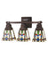 Meyda Tiffany - 31248 - Three Light Wall Sconce - Prairie Wheat - Beige Burgundy Lt Blue Green
