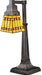 Meyda Tiffany - 27657 - One Light Desk Lamp - Prairie Corn - Mahogany Bronze