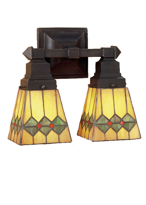 Meyda Tiffany - 48190 - Two Light Wall Sconce - Martini Mission - Antique Brass