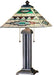 Meyda Tiffany - 47598 - Two Light Table Lamp - Valencia Mission - Ebna Amber Beige