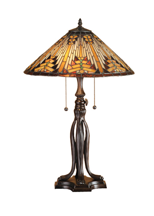 Meyda Tiffany - 66224 - Two Light Table Lamp - Nuevo - Timeless Bronze