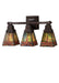 Meyda Tiffany - 48036 - Three Light Wall Sconce - Prairie Dragonfly - Antique Brass