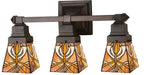 Meyda Tiffany - 31234 - Three Light Wall Sconce - Glasgow Bungalow - Antique Copper