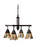 Meyda Tiffany - 24269 - Four Light Chandelier - Mackintosh Leaf - Antique Copper