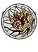 Meyda Tiffany - 30448 - Window - Pinecone - Blue Xag Amber Za