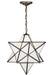 Meyda Tiffany - 21842 - One Light Pendant - Moravian Star - Cafe-Noir