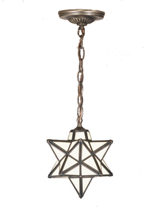 Meyda Tiffany - 21838 - One Light Mini Pendant - Moravian Star - Mahogany Bronze