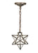 Meyda Tiffany - 21838 - One Light Mini Pendant - Moravian Star - Mahogany Bronze
