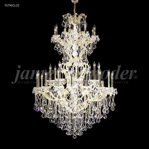 James R. Moder - 91796GL22 - 37 Light Chandelier - Maria Theresa Grand - Gold Lustre