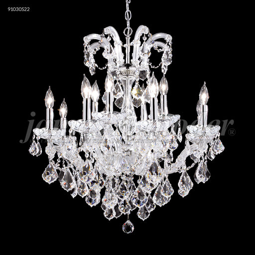 James R. Moder - 91030S22 - 12 Light Chandelier - Maria Theresa Grand - Silver