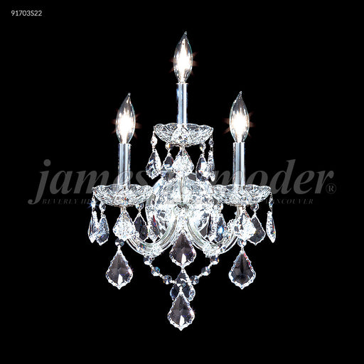 James R. Moder - 91703S22 - Three Light Wall Sconce - Maria Theresa Grand - Silver