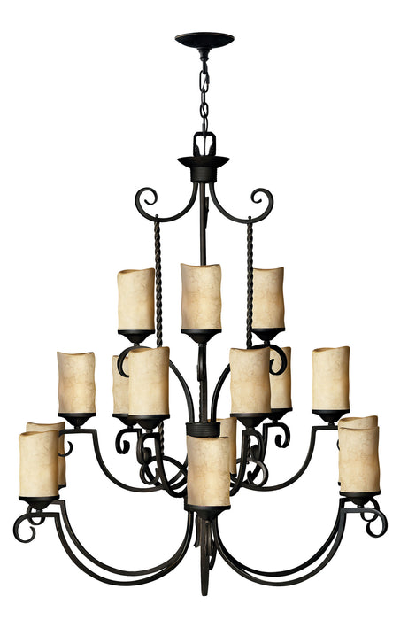 Hinkley - 4019OL - 15 Light Chandelier - Casa - Olde Black