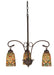 Meyda Tiffany - 73983 - Three Light Chandelier - Tiffany Acorn - Antique