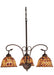 Meyda Tiffany - 74045 - Three Light Chandelier - Fishscale - Antique