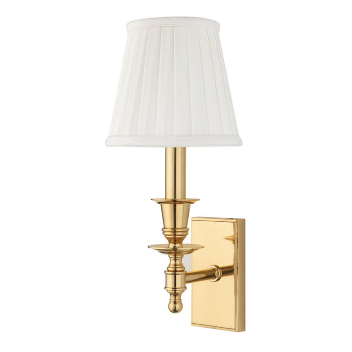 Hudson Valley - 6801-PB - One Light Wall Sconce - Ludlow - Polished Brass