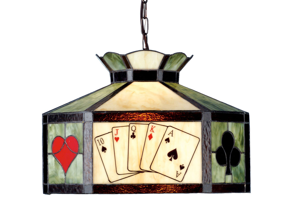 Meyda Tiffany - 82015 - Pendant - Texas Hold`Em - Bronze