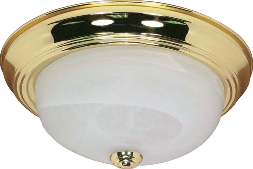 Nuvo Lighting - 60-213 - Two Light Flush Mount - Polished Brass