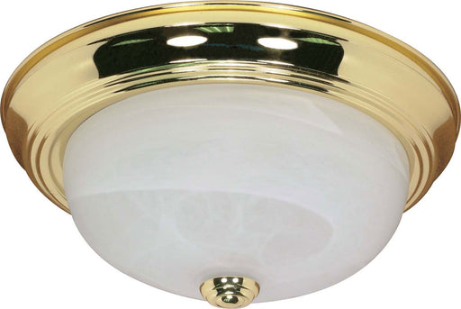Nuvo Lighting - 60-214 - Two Light Flush Mount - Polished Brass