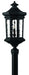 Hinkley - 1601MB - Four Light Post Top/ Pier Mount - Raley - Museum Black