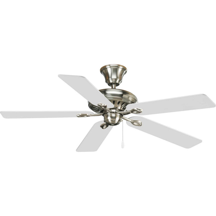 52``Ceiling Fan from the AirPro Signature collection in Brushed Nickel finish