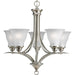 Progress Lighting - P4328-09 - Five Light Chandelier - Trinity - Brushed Nickel