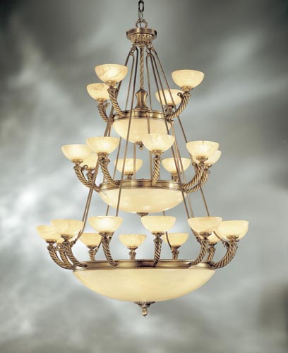 Classic Lighting - 56024 ABR - 36 Light Chandelier - Alhambra - Antique Bronze with Gold Patina