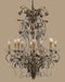 Classic Lighting - 3740 EBG - Ten Light Chandelier - Bella Uva - English Bronze w/Gold