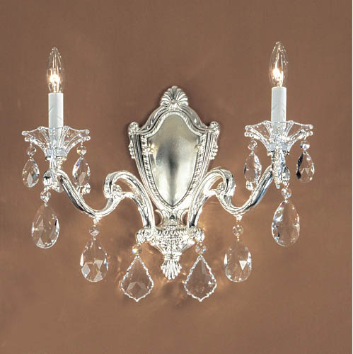Classic Lighting - 57102 SP C - Two Light Wall Sconce - Via Firenze - Silver