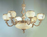 Classic Lighting - 69606 SBB - Nine Light Chandelier - Alexandria I - Satin Bronze w/Brown Patina